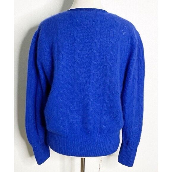 Blue Women's Cardigan Sweater - Picture 3 of 5